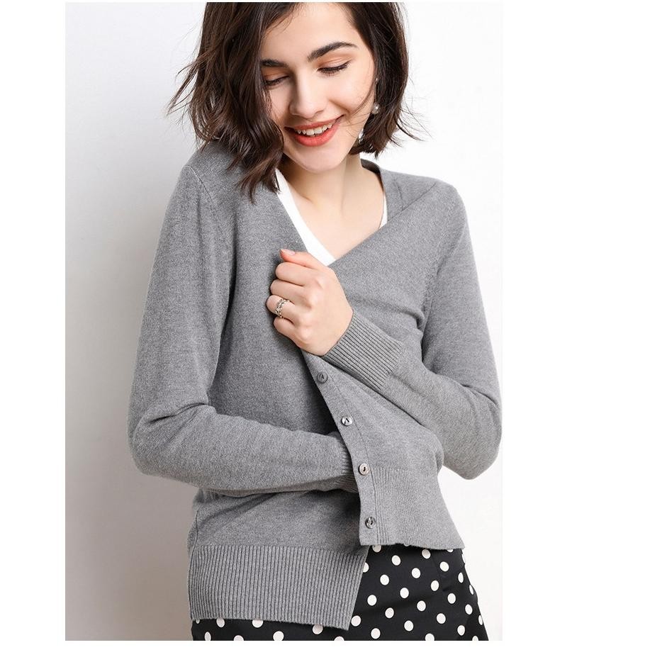 Kardigan Pastel Semi-Rajut Premium Import / Cardigan Cewek / Wanita Lengan Panjang Kancing