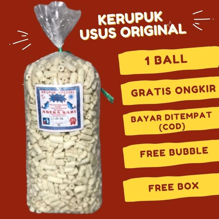 

New Kerupuk Usus Original Cap 2 Ikan Ready