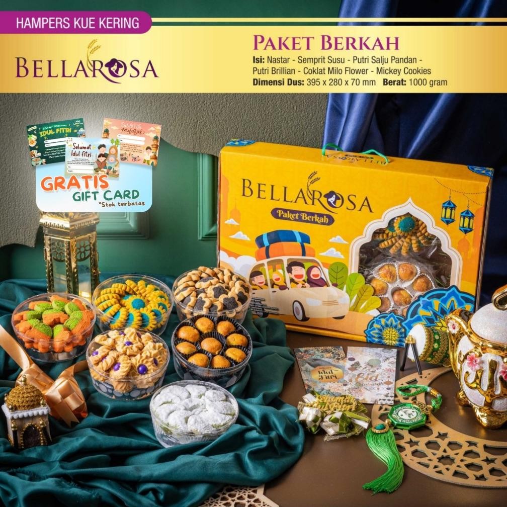 

ed-7 KUE KERING LEBARAN 2025 PAKET BERKAH ISI 6 TOPLES BELLAROSA / PAKET KUE KERING Dibuat Tahun 2025 Berkualitas