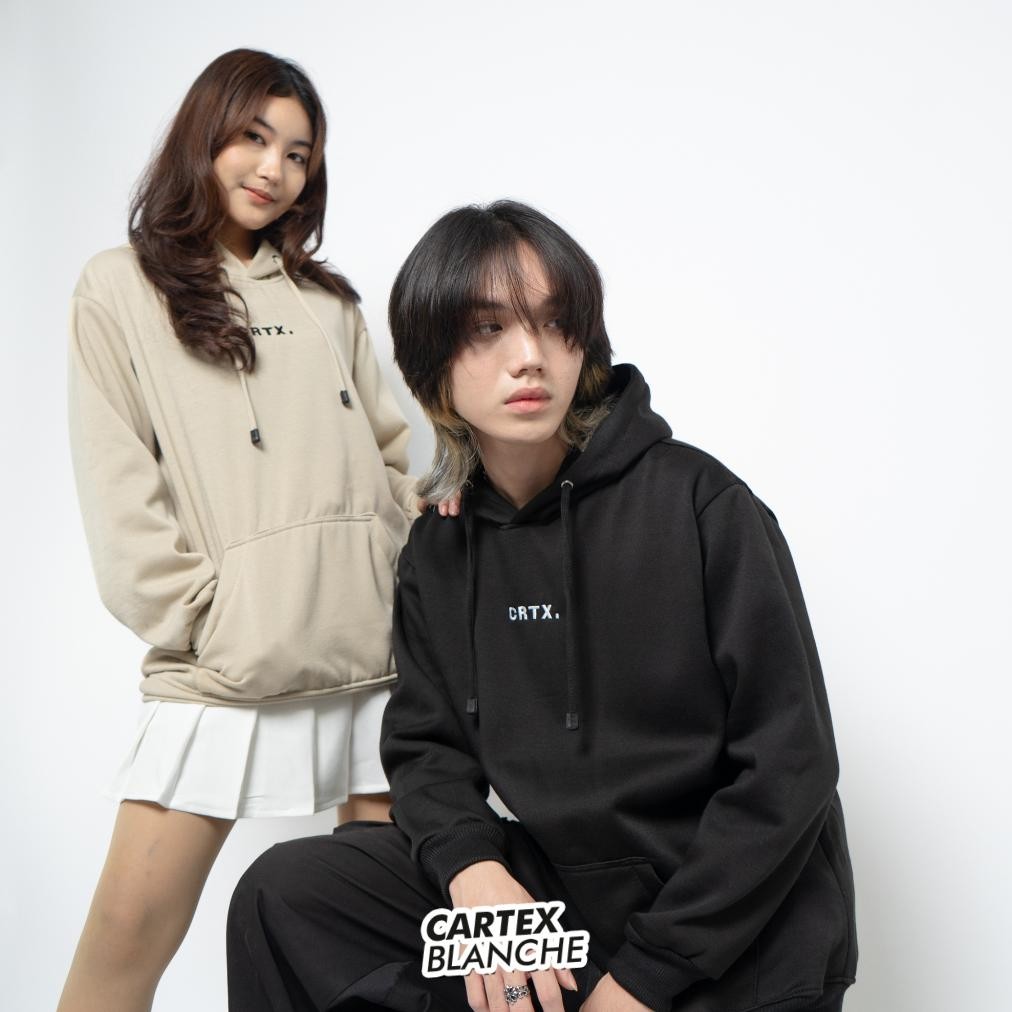 Crtx Jaket Hoodie Jumper Bordir Unisex Pria - Wanita Size M - Xxxl