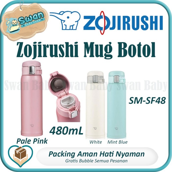 Zojirushi Mug Botol 480ml SM-SF48 / Mug Botol Minum Termos