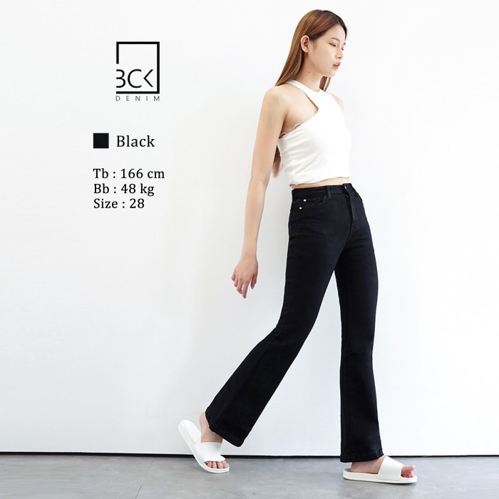 Bck-Celana Jeans Cutbray Wanita Flexia