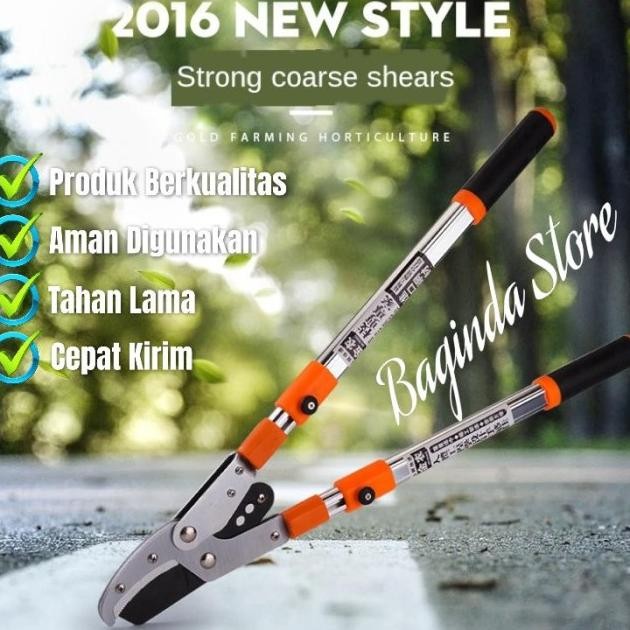 Gunting Dahan Gagang Panjang Gunting Ranting Pohon Tinggi Telecopic