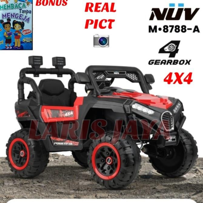 Mobilan aki anak pmb NUV M8788 A JEEP 4 GEARBOX 4X4 MOBIL AKI JEEP UTX