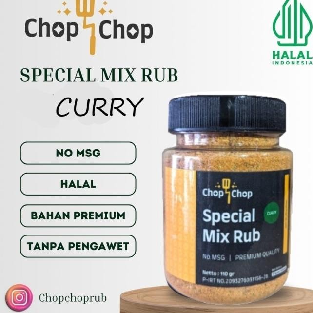 

Chop Chop Pecial Rub Curry Bumbu Marinai Rendah Al