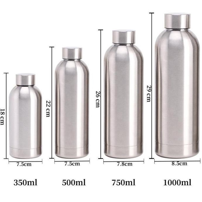 Heenoor Botol Termos Casual Minimalis Simple Sporty Sus 304 | 500Ml |