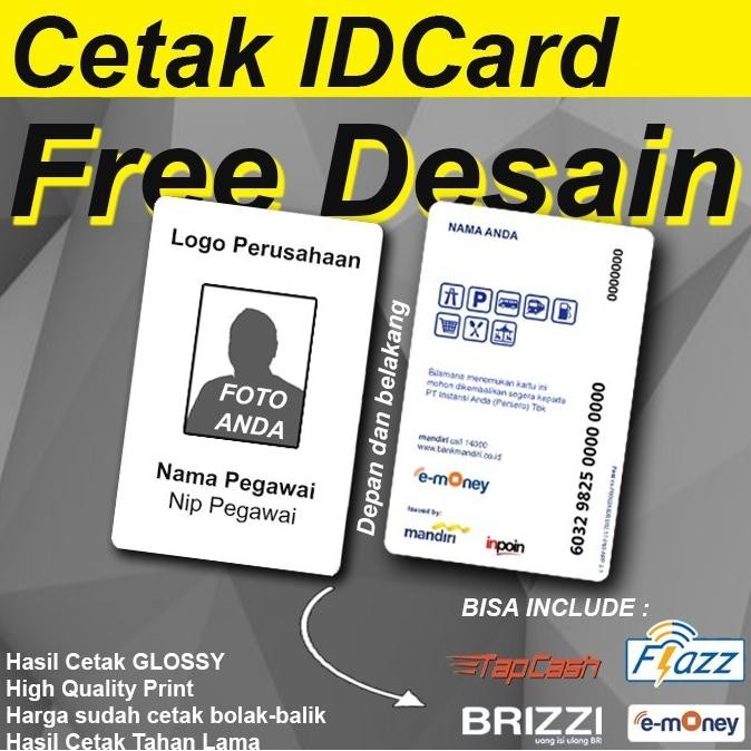 

Cetak ID Card Pegawai Free Desain nametag IDCARD bisa etoll bisa NFC HP