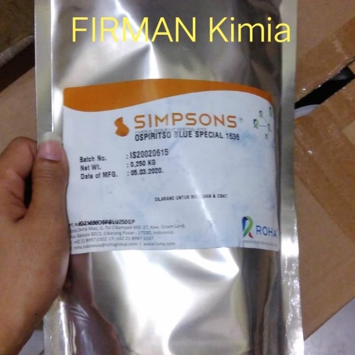 Pewarna minyak biru/ospiritso blue special-1636 simpsons