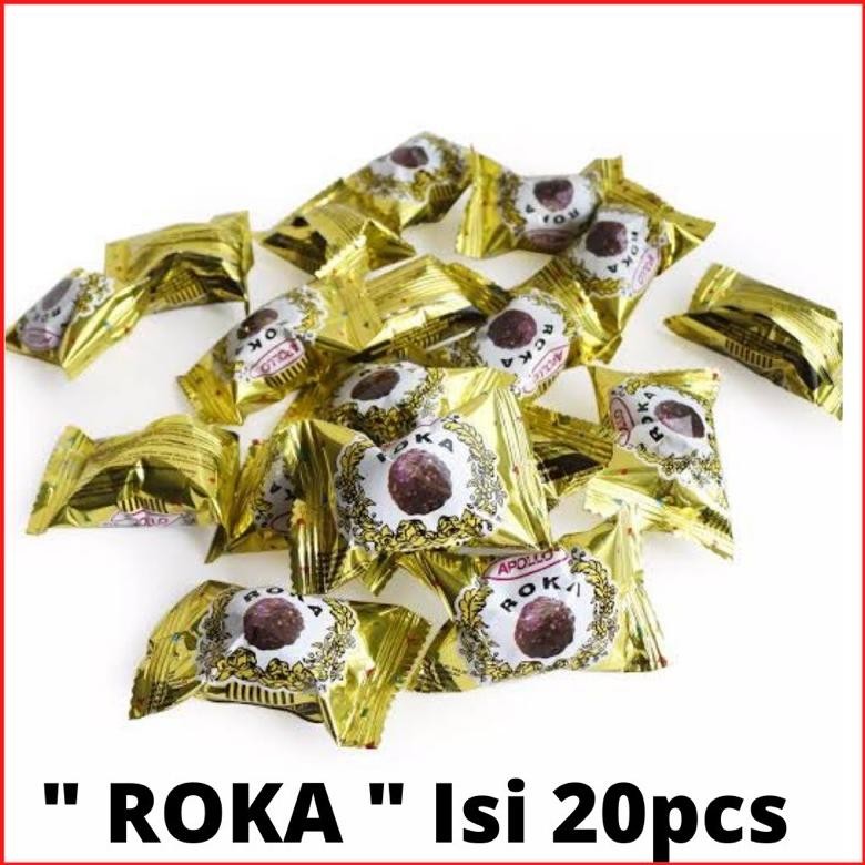 

y-76 APOLLO ROKA WAFER BALL COKLAT ISI 20PCS | SNACKMAMA Terlaris