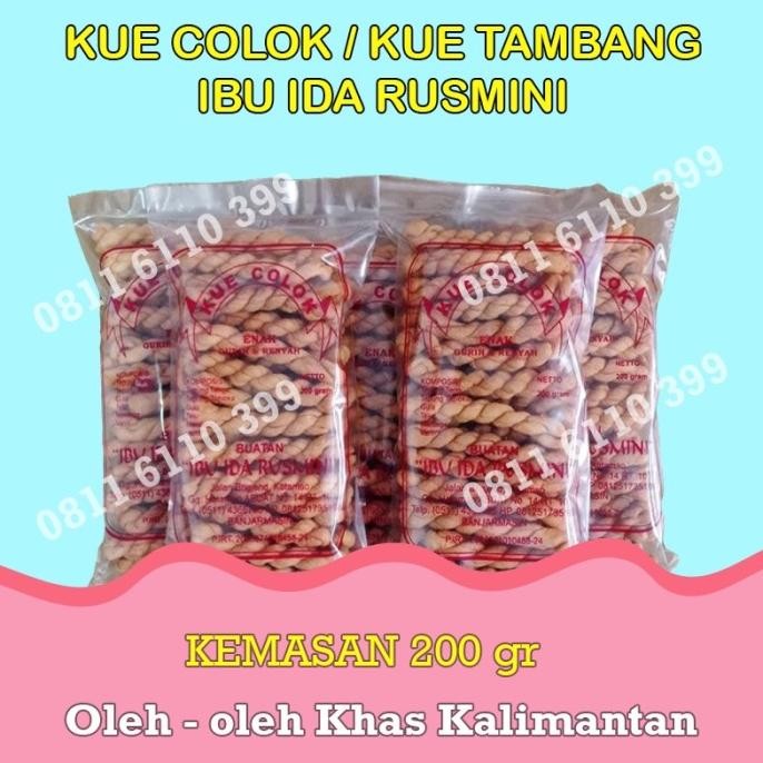 

Kue Colok Kue Tambang Ibu Ida Rusmini Oleh-Oleh Khas Banjarmasin Pengiriman Cepat