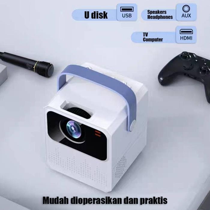 T2Mini Proyektor Hp Android 5G Wifi 4K Home Projector Display Proyektor Mini Portable Hp Support