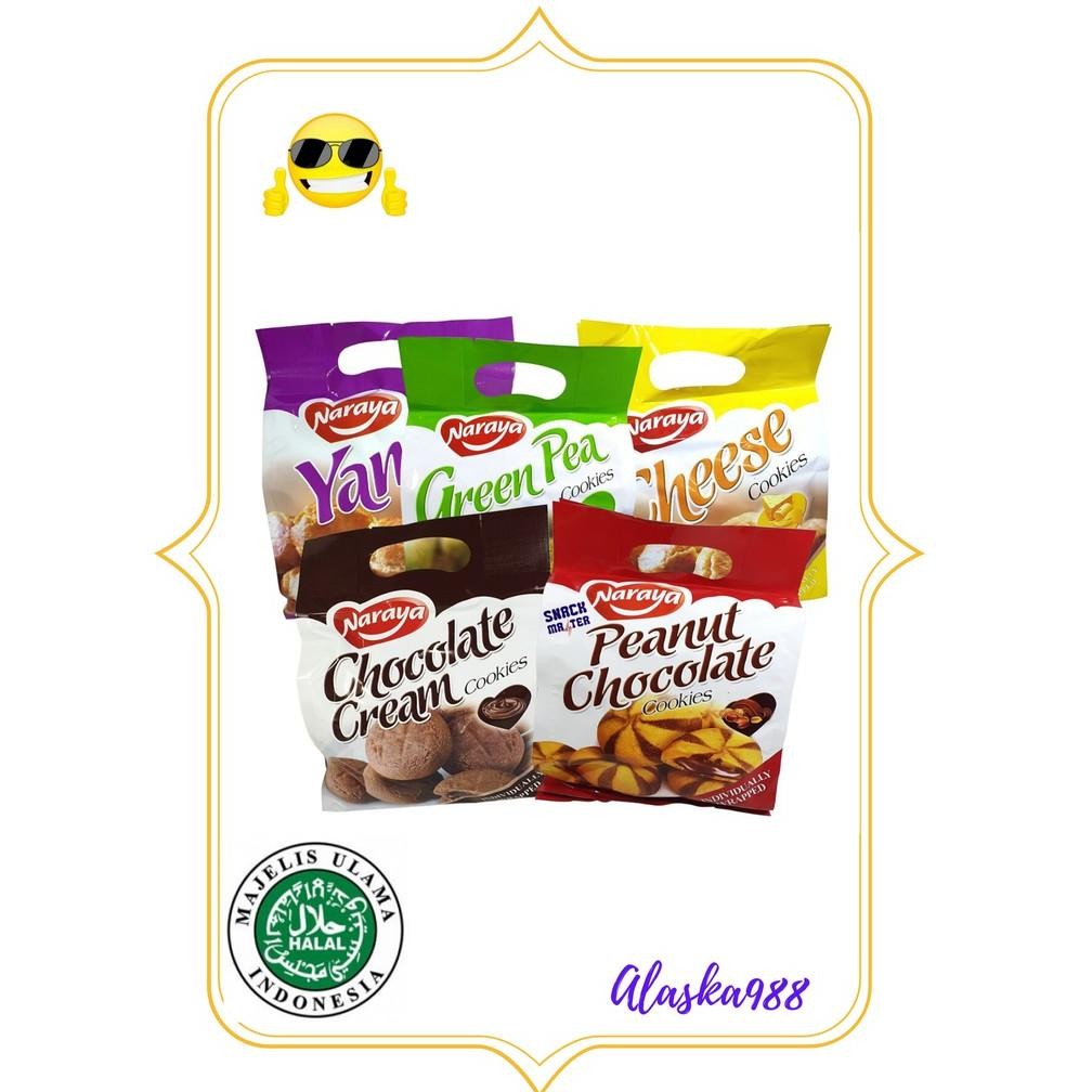 

TT60 NARAYA COOKIES CHOCO CHEESE YAM GREEN PAS Termurah
