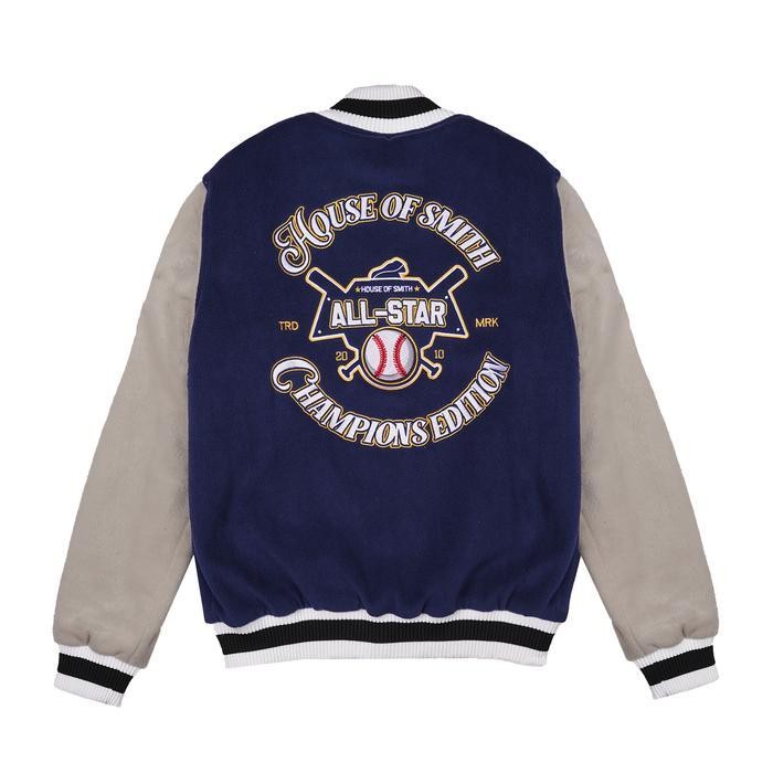 House Of Smith Varsity Jacket New Chamsity #8 - Jaket Varsity Pria Promo Terbatas