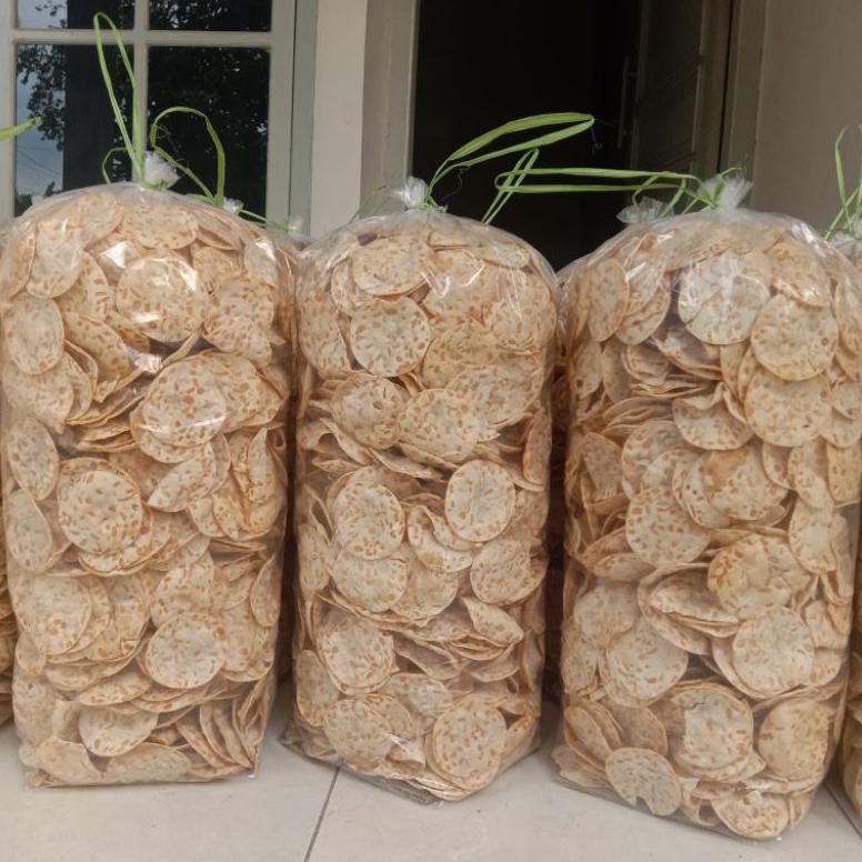 

we-53 1kg KERIPIK TEMPE SAGU BULAT CAMILAN Murah