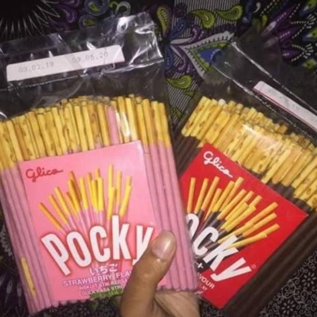 

New BISKUIT STICK Pocky / glico pocky / snack kiloan original COD TERMURAH POCKY ORIGINAL rasa ALMOND Premium