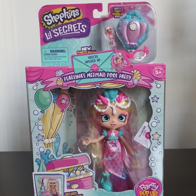 Shopkins Shoppies Lil Secrets Pearlina's Mermaid Pool Party SALE