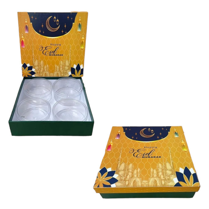 

Box / Hampers Cookies Lebaran toples 500gr isi 4