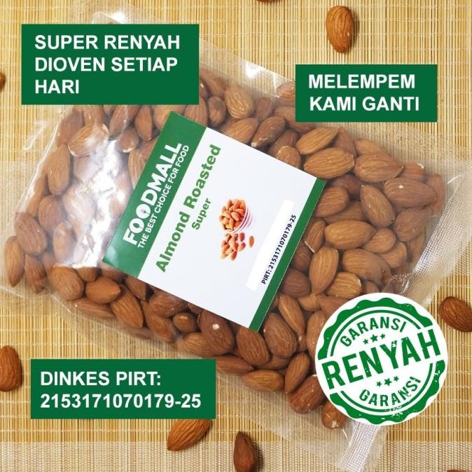 

Almond Roasted 500 Gr / Almond Panggang Utuh / Kacang Almond