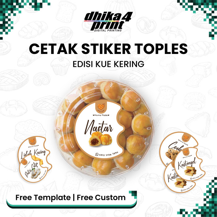 

Custom Sticker Label Toples Idul Fitri Stiker Kue Kering Lebaran