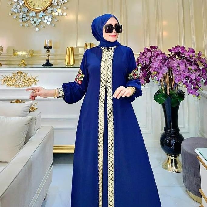 BEST SELLER GALERI SICANTIK - COD - GAMIS ABAYA BUSUI MEWAH ELEGAN TERBARU - GAMIS ABAYA WARNA SAGE 