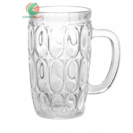 Silahkan Order] Gelas Kaca Gagang Migi Kedaung Saji Teh Kopi Jus Es Jeruk Jempol IE