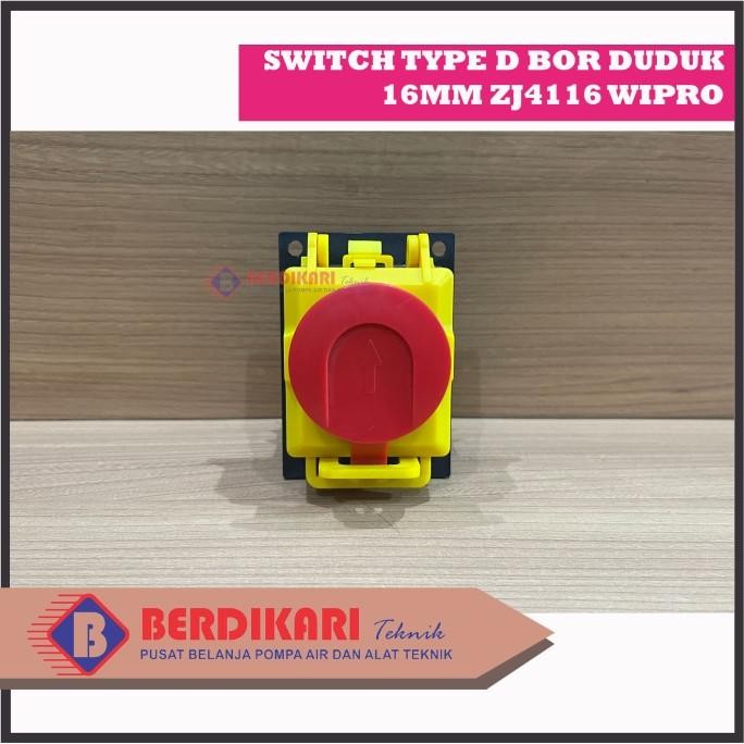#####] Switch saklar on off bor duduk 16mm 16 mm type D ZJ 4116 ZJ4116 Wipro