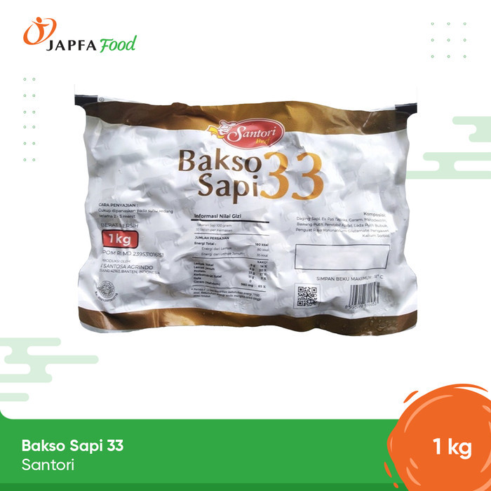 

Santori Bakso Sapi 33 Premium 1kg