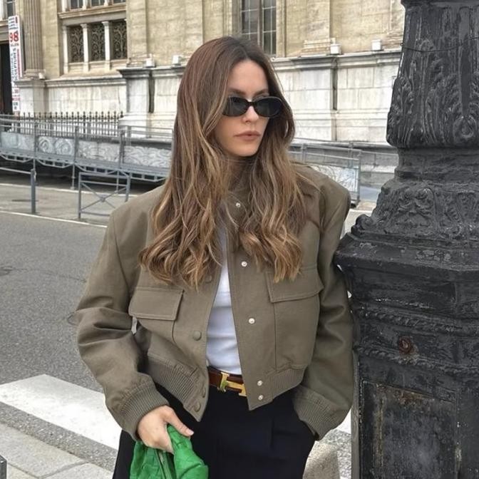 Taro Premium Bomber Jacket | Jaket Bomber Wanita Korea