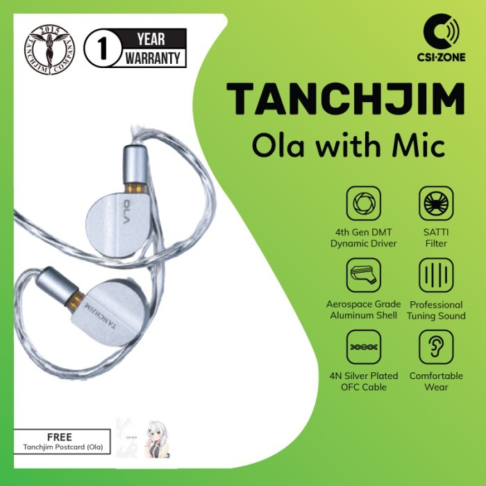 tanchjim ola 4th gen dmt dynamic driver in ear earphone