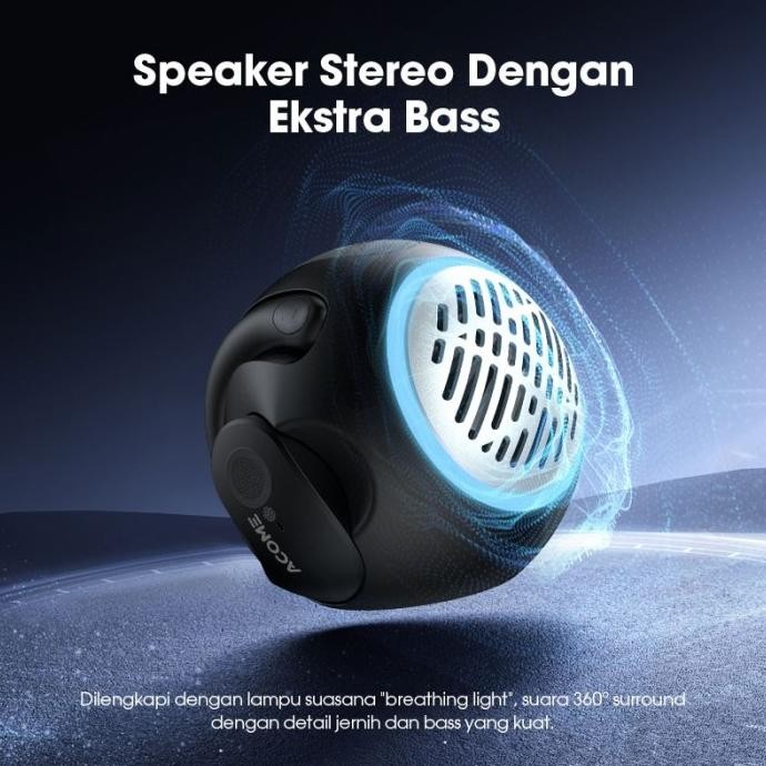 Promo Acome A21 Earphone Ows And Speaker Bluetooth 5.4 2In1 Low Latency Stereo Super Bass