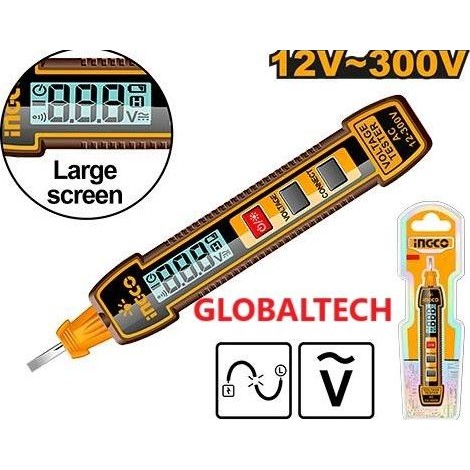 Terlaris INGCO HSDT33001 DIGITAL TEST PENCIL DIGITAL TESPEN AC 12-300V SALE