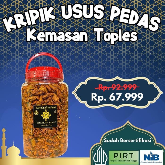 

BARANG TERLARIS SNACK TOPLES SPESIAL RAMADHAN ( KRIPIK USUS 1KG)