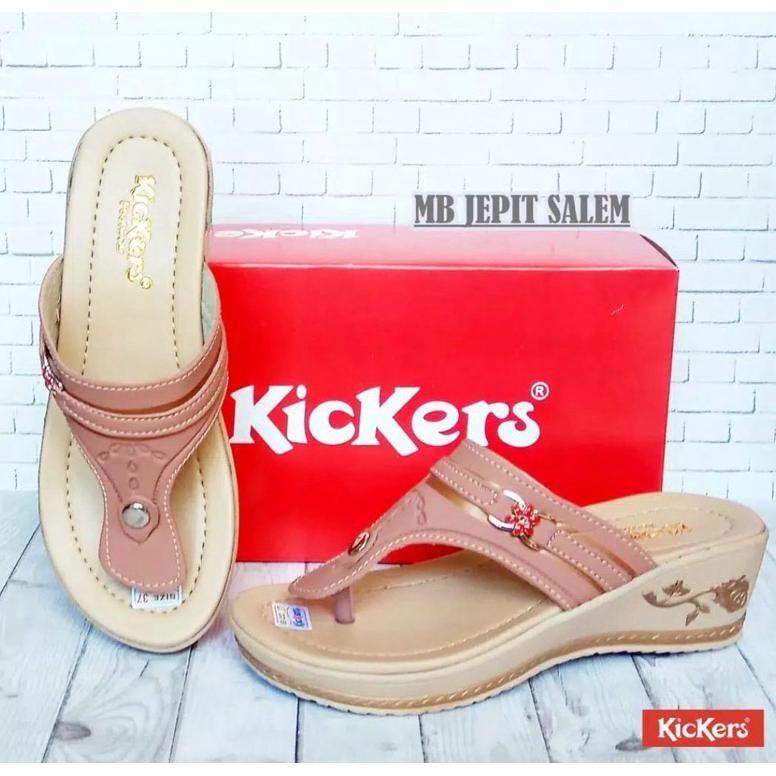 fx-76 SANDAL WEDGES WANITA KICKERS MURAH BERKUALITAS WEDJES CEWEK SENDAL JINJIT PESTA KICKERS CEWEK 