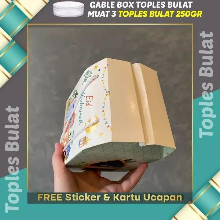 

10Pcs Gable Box Lebaran Tali Jinjing/ Box Hampers Kue Kering Idul Fitri Toples Bulat / Krem (Paket 10Pcs) Flash Sale! Diskon Hingga 70%