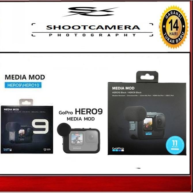 Gopro Media Mod Hero 9 Black - Go Pro Hero 9 Black Mod Original New Stok