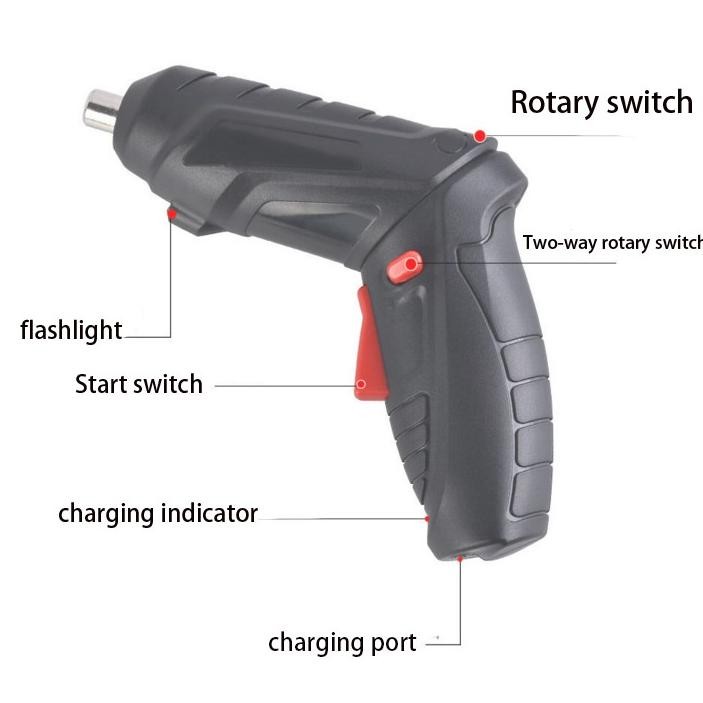 KLJ Screwdriver/Bor min listrik/Obeng Elektrik/Bor Baterai/Bor Cordless / Bor Listrik Set / Bor Tang