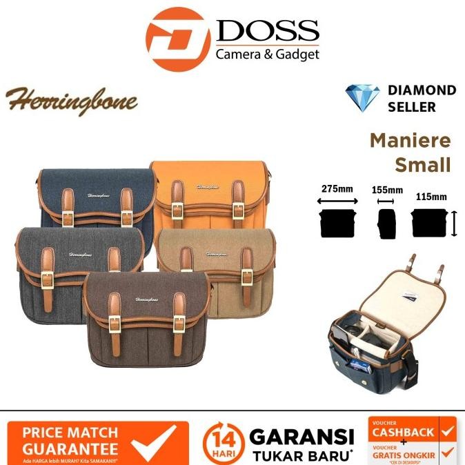 Tas Kamera Herringbone Maniere Small /Camera Bag Mirrorless New Stok