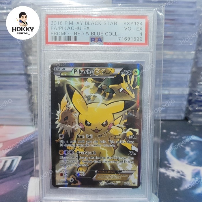

slab PSA 4 Pikachu EX black star promo english pokemon tcg