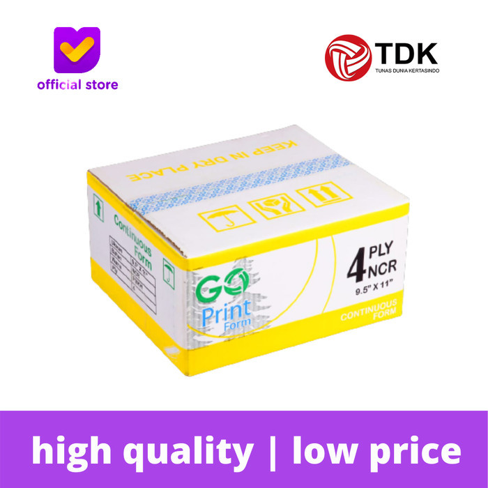 

PROMO! Go-Print Continuous Form 91/2 x 11 4 Ply (K4)