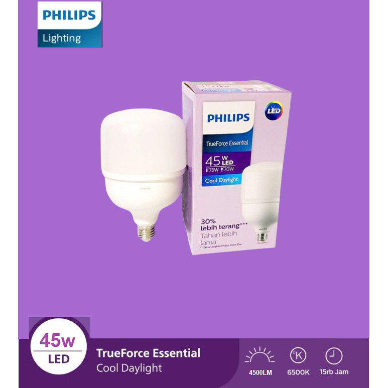 HOT PROMO LAMPU PHILIPS LED TRUEFORCE 45 WATT PUTIH / LED BULB 45WATT 45W BOHLAM PHILIP FILIPS