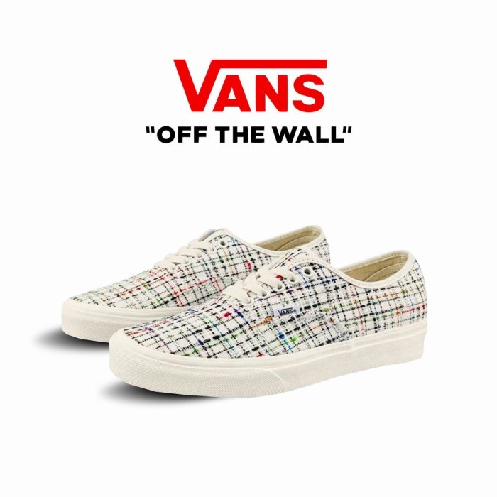 Original!! Vans Authentic Classic Woven Plaid White Original Classic