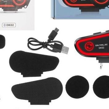 BLUETOOTH INTERCOM HELM GEARELEC | BLUETOOTH HELM INTERKOM ( WATER PROOF ) Headset INTERCOM Terlaris