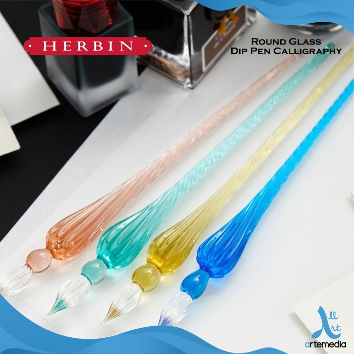 

PENA CELUP KACA KALIGRAFI HERBIN ROUND GLASS DIP PEN CALLIGRAPHY