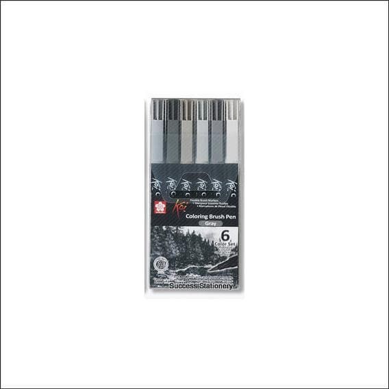 

SAKURA KOI COLORING BRUSH XBR SET 6 GREY