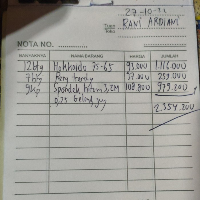 

BERGARANSI NOTA RANI ARDIANI