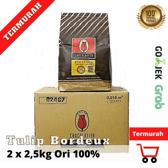 

Cokelat Bubuk Tulip Bordeaux Pure Dark Coklat Tulip 500 g 1 kg