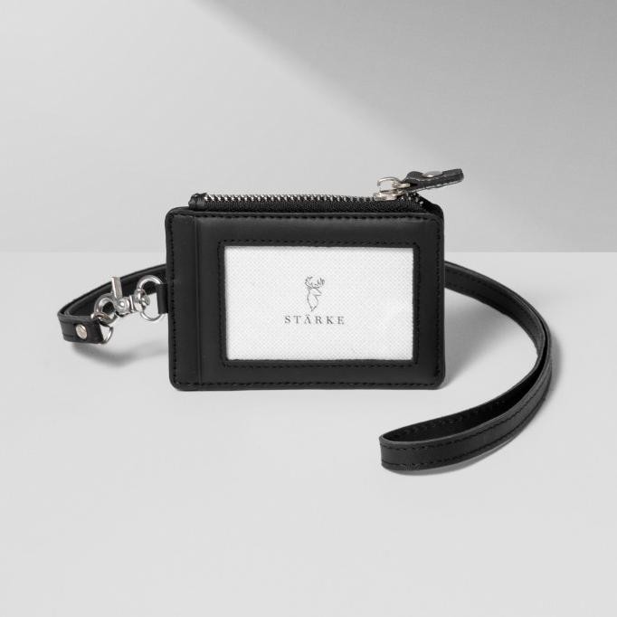 

LANYARD KULIT ASLI NAMETAG ID CARD STARKE LEATHER HUSTLE HOG II