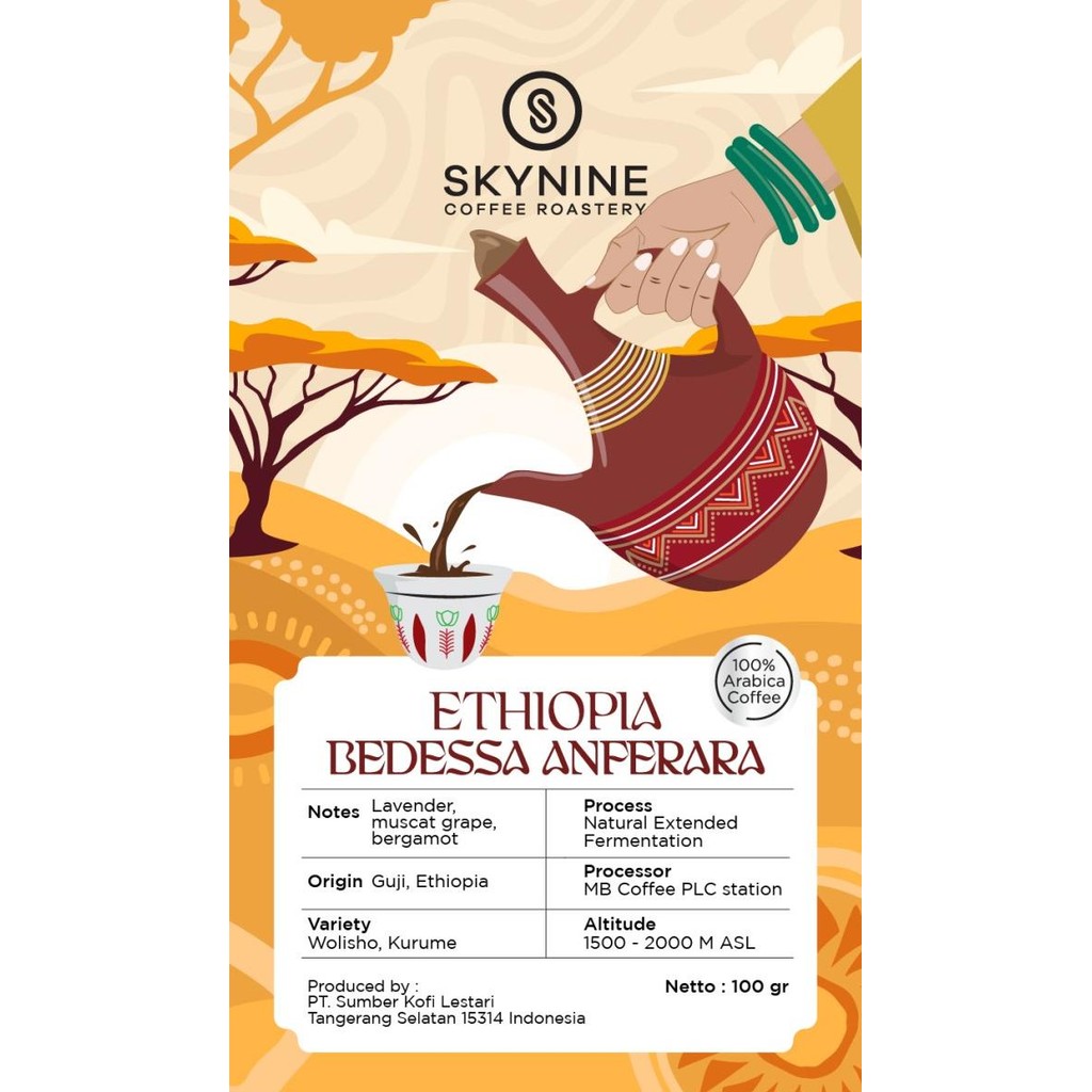 

KOPI ARABIKA ETHIOPIA BEDESSA ANFERARA ROASTED BEANS