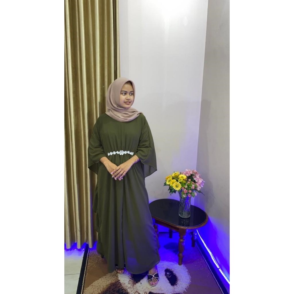 Best Seller Sabira Kaftan Full Furing Original 100% Premium Mewah Kaftan Wanita Kondangan Remaja