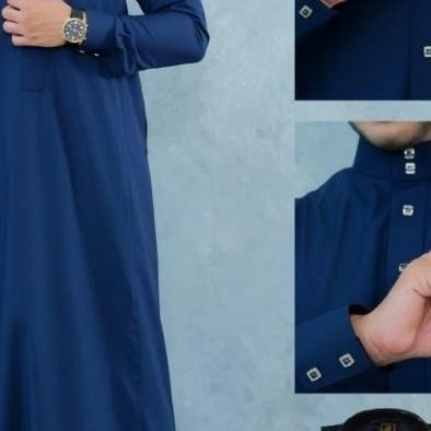 Jubah / Gamis Pria Premium Woll Manset + Jubah Al Raz Wol Mubasyir Terlaris